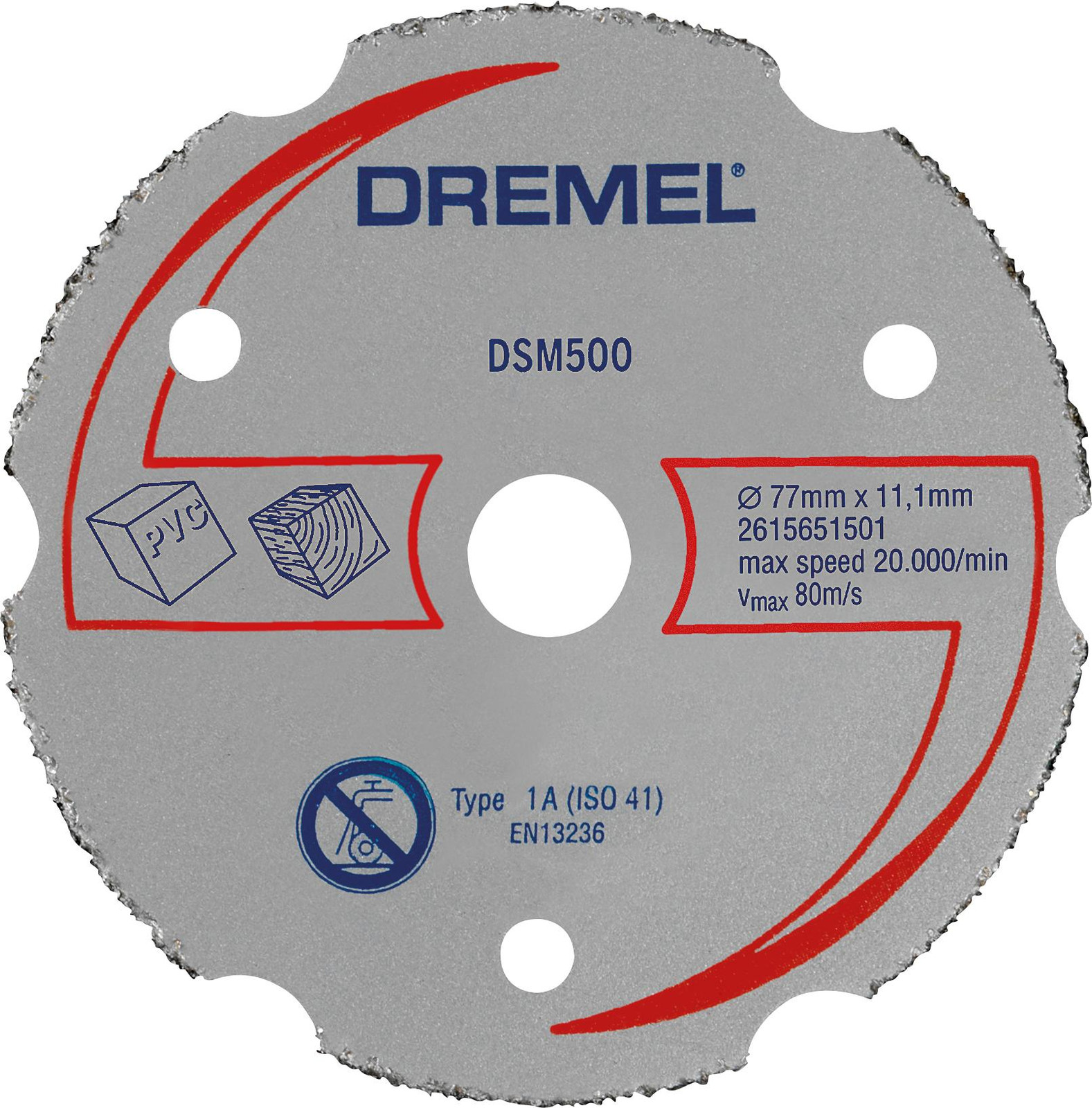 Dremel DSM20 universele schijf voor het zagen van harde materialen, type DSM500