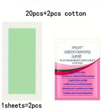 Inspired Finds SilkySmooth Cold Wax Strips 10 20 30 50 Pack For Face, Arms, Legs & Body 20pcs