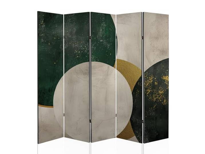 framed concept - Akustischer doppelseitiger Raumteiler 225 × 172 cm – Dekorative Trennwand mit Schallabsorption