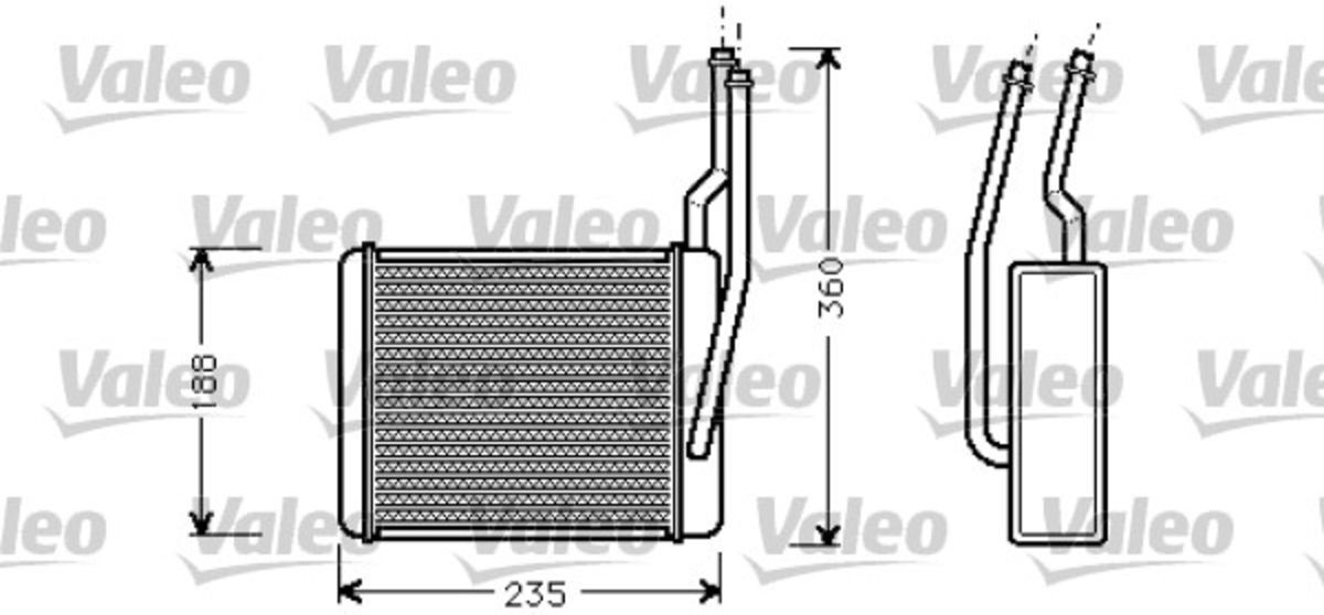 Wärmetauscher, Innenraumheizung VALEO 812274