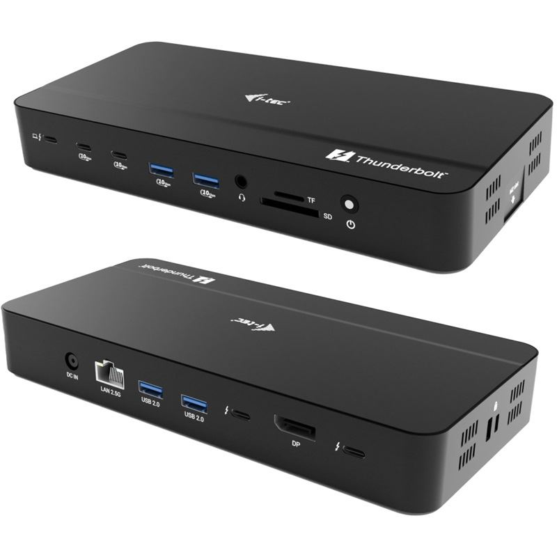 I-TEC THUNDERBOLT 5 DOCK 3X LCD M.2 SLOT 2.5 GLAN PD 140W