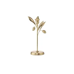 HOME STORY Kerzenhalter Olive   ¦ gold ¦ Metall ¦ Maße (cm): B: 10,5 H: 23,2