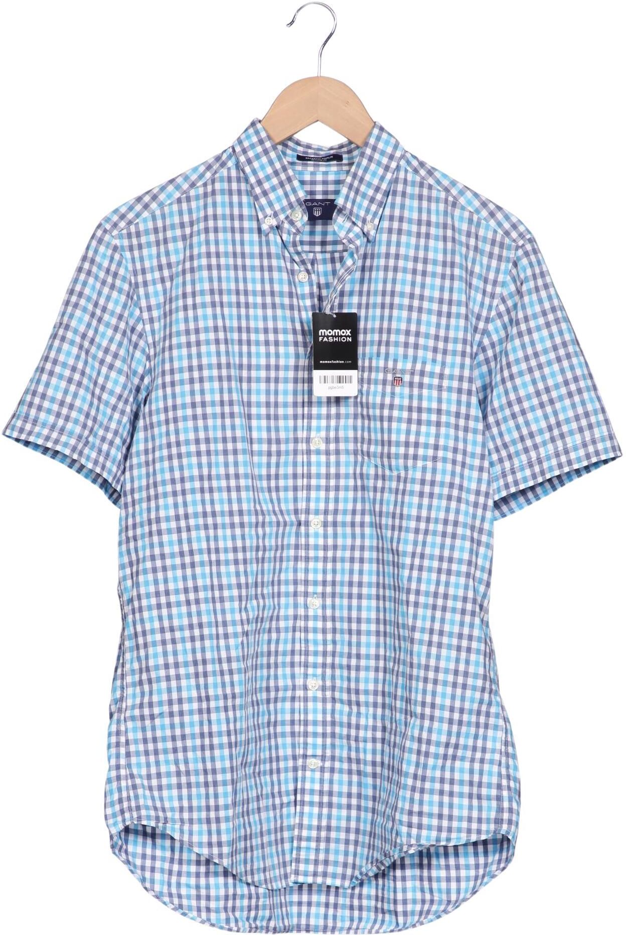 Gant Herren Hemd, Mehrfarbig, Gr. M, Baumwolle - Second Hand