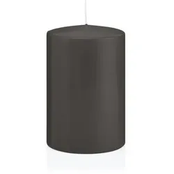 Wiedemann Kerzen Stumpenkerzen Grau Ø 38 x 60 mm, 24 Stück, 9 Brenndauer