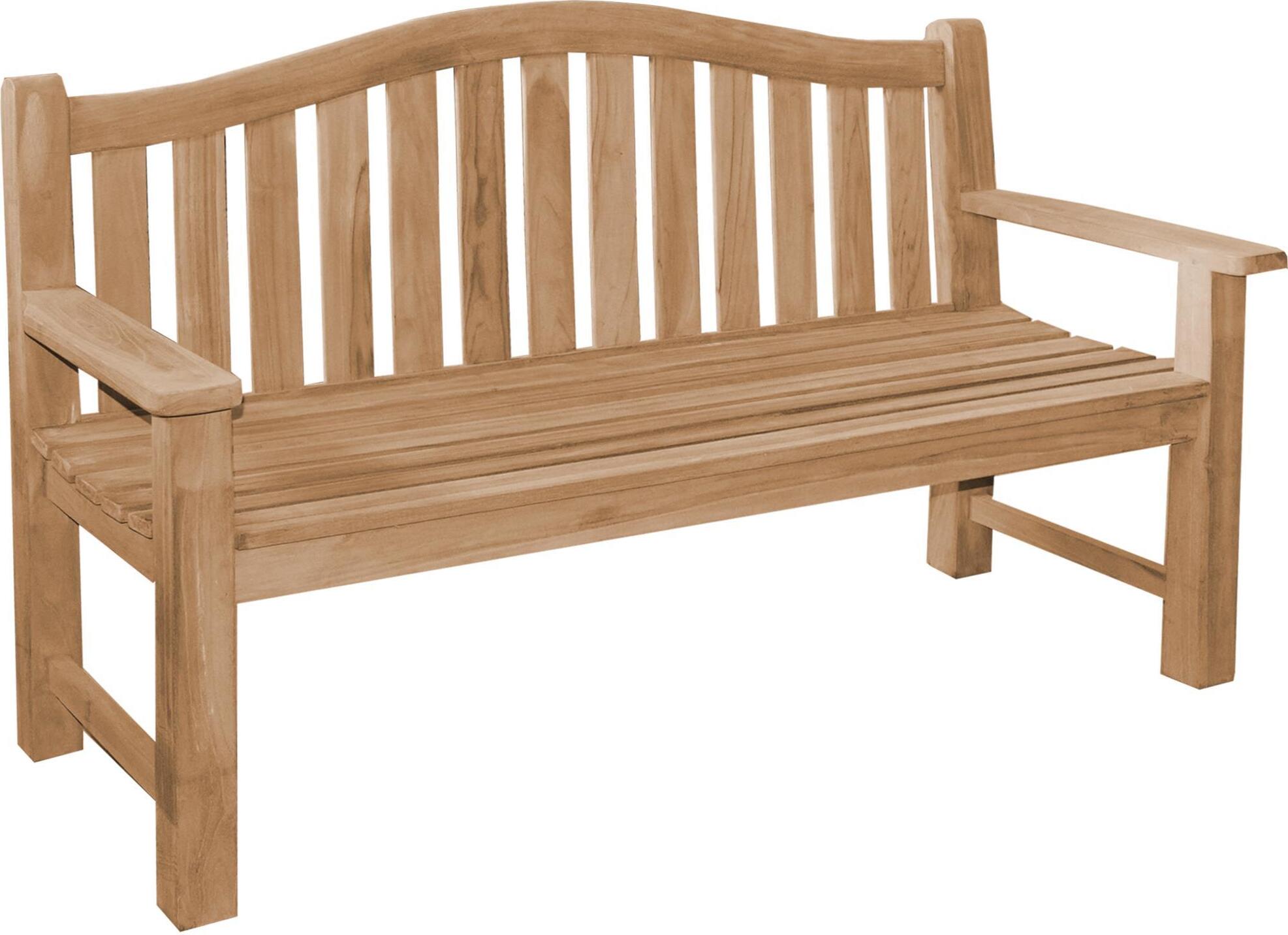 Gartenbank Catania Teak Massivholz - Breite: XXL extra stark 150 cm