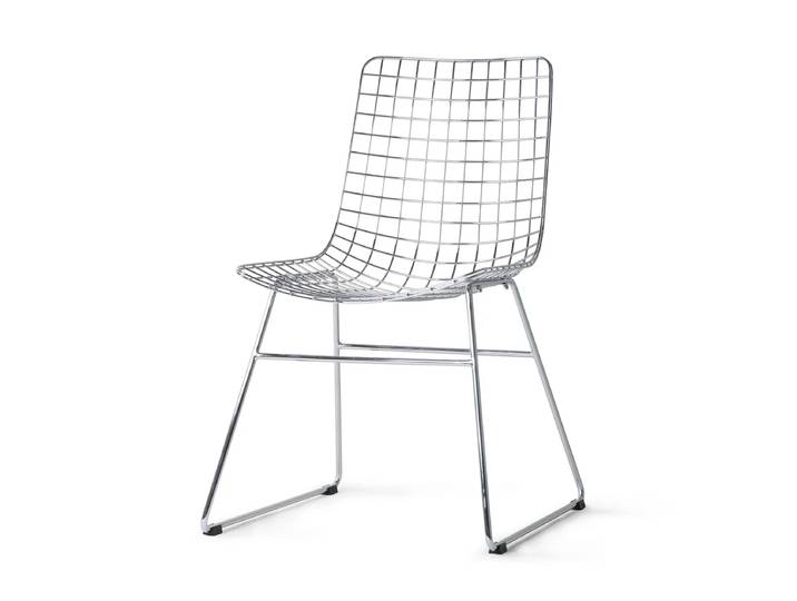 HKliving - Wire Chair, chrom