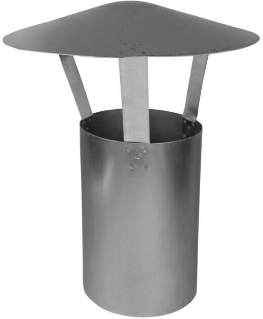 Bertrams Fal Regenhut 13RH180 Ø 180 x 0,6 mm, mit Rohrstutzen