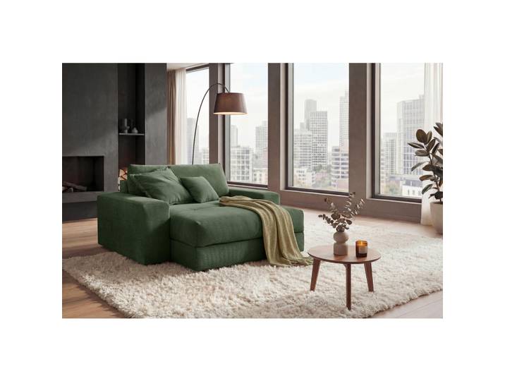 P & B Xxl-Sessel Kamil, Grün, Füllung: Schaumstoffflocken,Schaumstoffflocken, 180x70x180 cm, Wohnzimmer, Sessel, XXL-Sessel