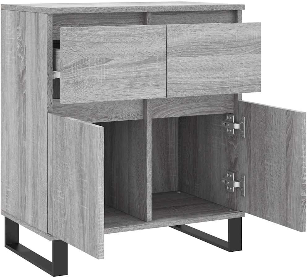 vidaXL Buffet Sonoma gris 60x35x70 cm Bois d'ingénierie