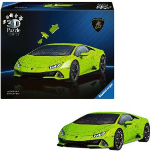 Ravensburger Puzzle 12008037 Iconics - Lamborghini Huracan EVO, 3D Puzzle, ab 8 Jahre, 158 Teile