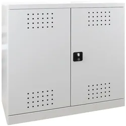 PROREGAL Gefahrstoffschrank Small | HxBxT 100x100x50cm | Lichtgrau