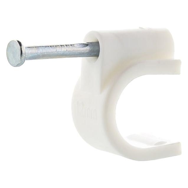 Datacom Cable clamp (7mm) white 100pcs (9353)