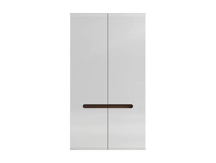 Petits-meubles Kleiderschrank 2 Türen Darrel Weiß, Holzwerkstoff, 105x193x57 cm, Schlafzimmer, Kleiderschränke