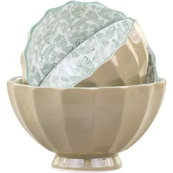 Chic Antique Arés Schüssel 5er-Set, H9/D15,5 cm, olive