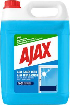 Glasreiniger Ajax 3-fach aktiv, blau, 5 l in Kanister