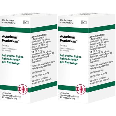 Aconitum Pentarkan Tabletten 2x 2x200 St