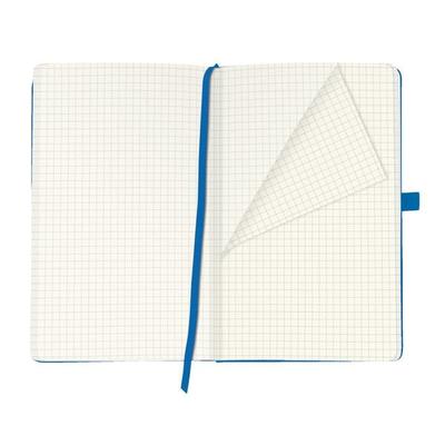 Herlitz Notizbuch Classic A5 96 Blatt kariert blue mit Leseband und Falttasche my.book, von , Herlitz