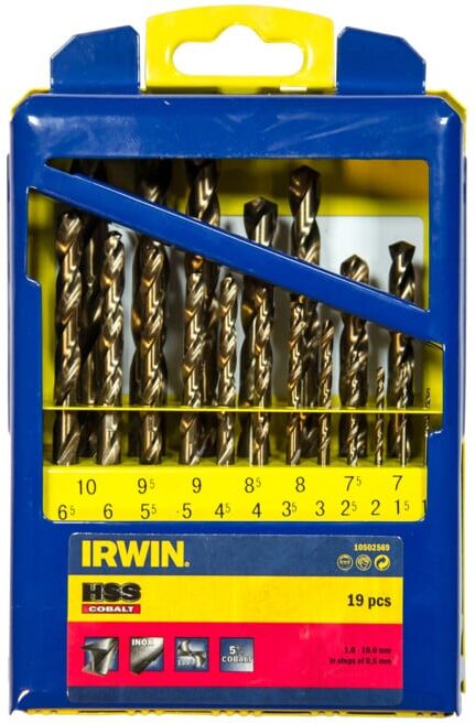 Irwin Set de 19 forets métal HSS-Co ; Irwin Tools (10502569)
