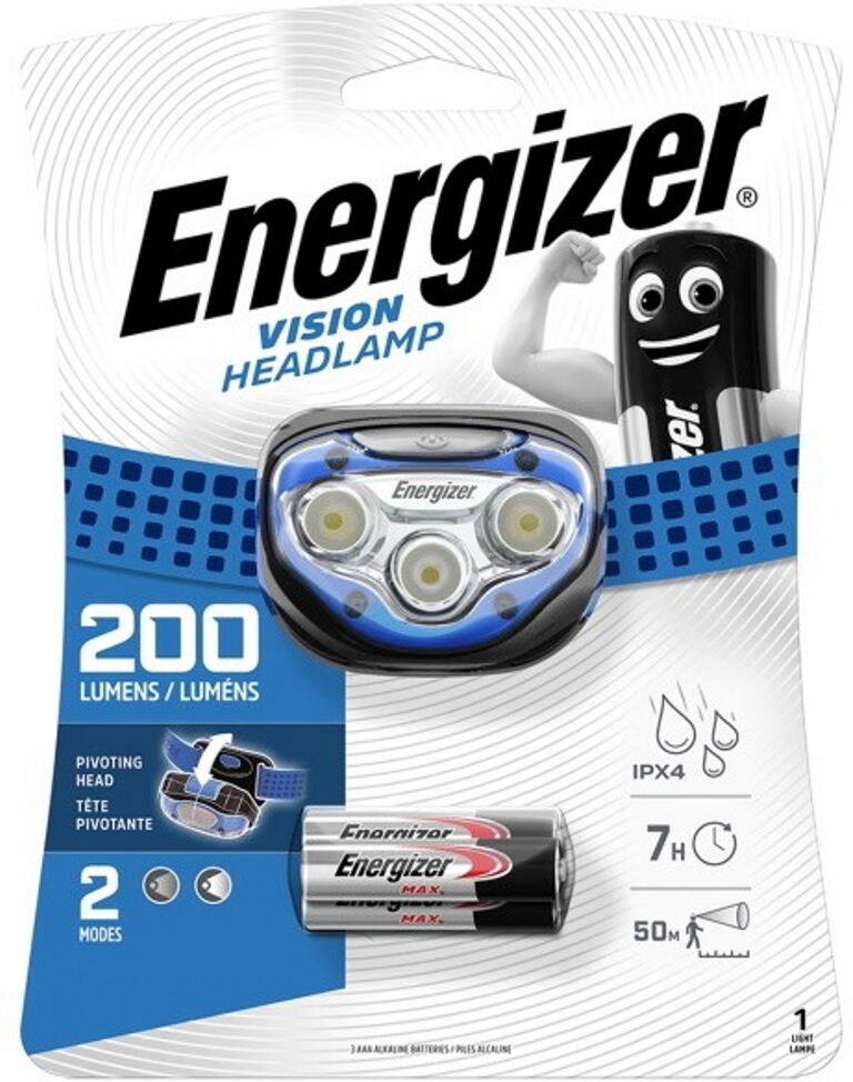 Energizer Vision LED Headlight (3-LED) 200 Lumens