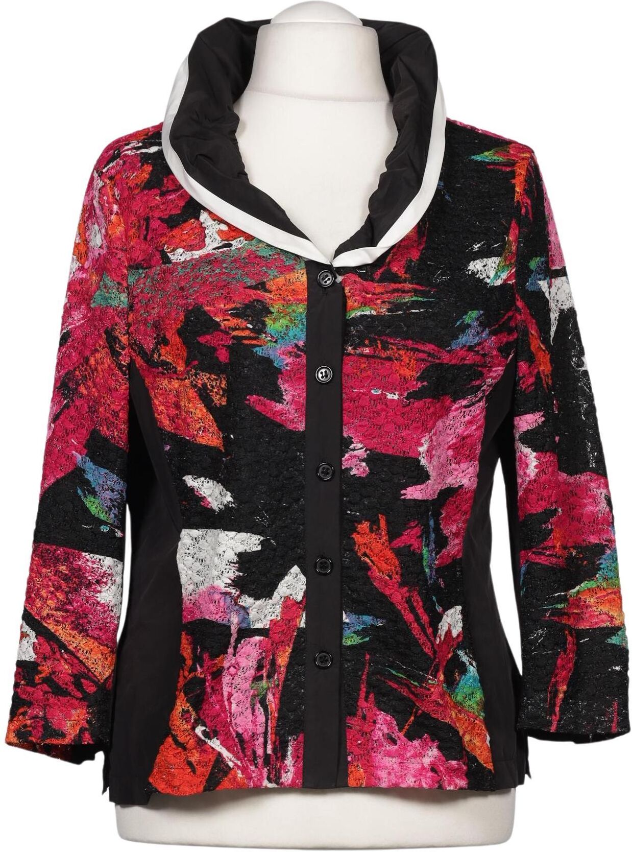 Kriss Trading Sweden Damen Blazer, Mehrfarbig, Gr. EU 44, Synthetik - Second Hand