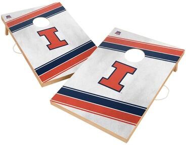 Skip's Garage Illinois Fighting Illini Regulation 2x4 Cornhole Set