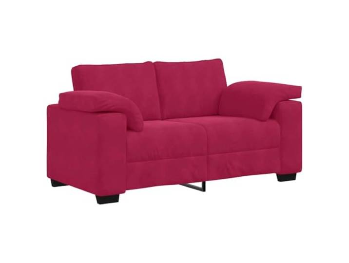vidaXL Zweisitzer-Sofa Weinrot 160x77x82 cm Samt