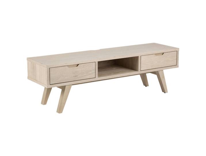 Lowboard, Braun, 150x40x45 cm, Eiche, 2 Schubladen, Modern, MID.YOU