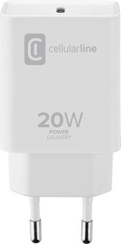 Cellularline neu Handy Ladegerät mit Schnellladefunktion Weiß