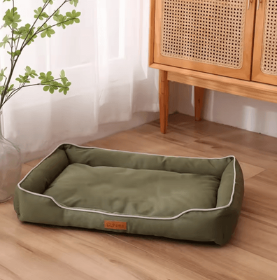 Inspire Picks CloudNest Waterproof Dog Bed Thickened Bite Resistant Sofa Mattress For Large Dogs & Cats green l 64x46x12cm