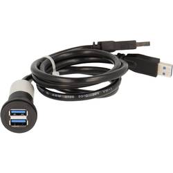 2 x USB 3.0 Buchse A - 2 x USB 3.0 Stecker A RRJ_2USB3_SW_150 Schlegel Inhalt: 1 St.