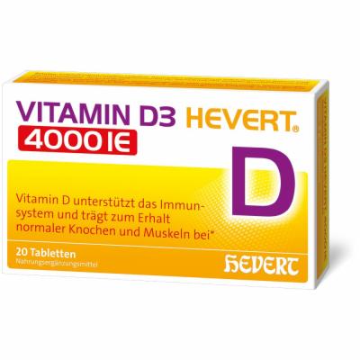 Hevert-Arzneimittel GmbH & Co. KG VITAMIN D3 HEVERT 4000 I.E. Tabletten 4 g 19903325