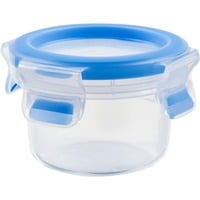 CLIP & CLOSE Frischhaltedose 0,15 Liter transparent/blau, rund, Ø 9,2cm