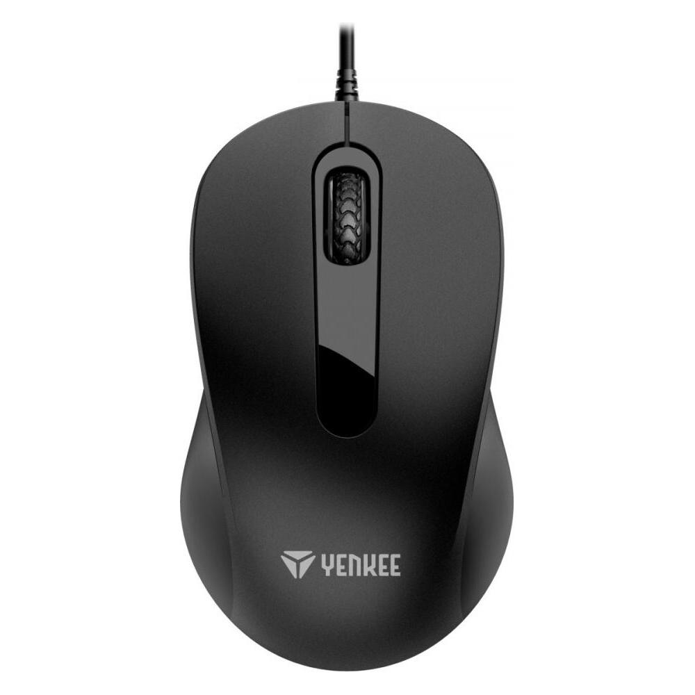 Yenkee Symmetrical USB wired mouse, 3 buttons, 1000DPI optical (Kabelgebunden) (YMS 0003BK BASIC)