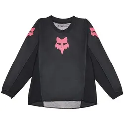 Fox, Mädchen, Velotrikot, Kids Girls Blackout Jersey (S), Schwarz, S