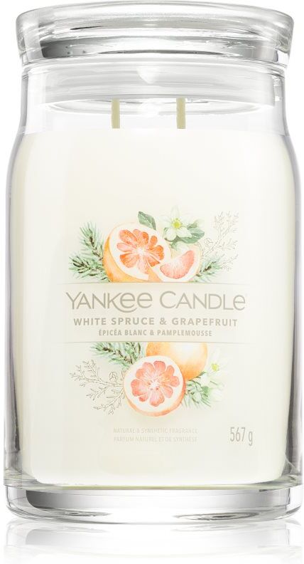Yankee Candle White Spruce & Grapefruit scented candle 567 g