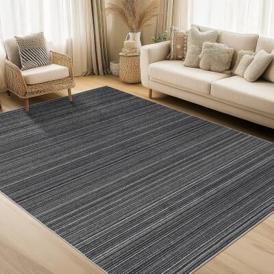 Garvee Modern Washable Striped Area Rug