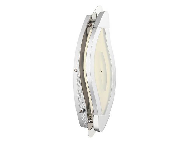 Globo Led-Wandleuchte, Chromfarben, Metall, Kunststoff, F, 11.5x5.5x31.5 cm, CE, Kippschalter, Lampen & Leuchten, Innenbeleuchtung, Wandlampe, Wandlampen