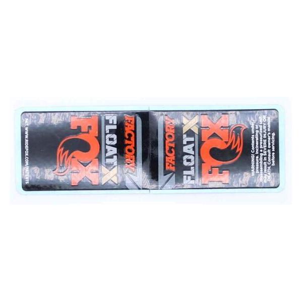 Fox Decal: 2022 F-S, FLOAT X, Resy, Orange, Long, (47.5-75mm) SH (024-13-190)