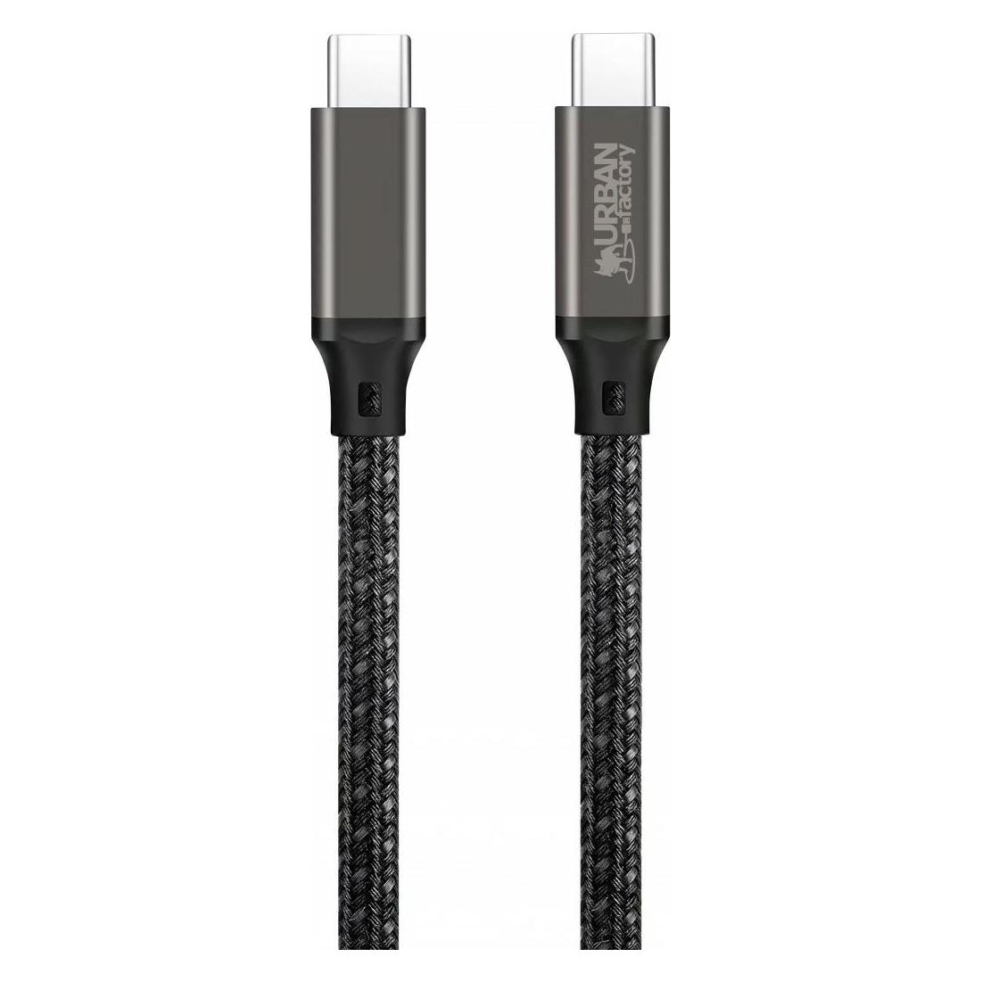 Urban Factory BASEE: Cbl DE 2M USB-C VERS USB-C E-MARK (2 m, USB 1.0, 100 W) (CAB03UF)
