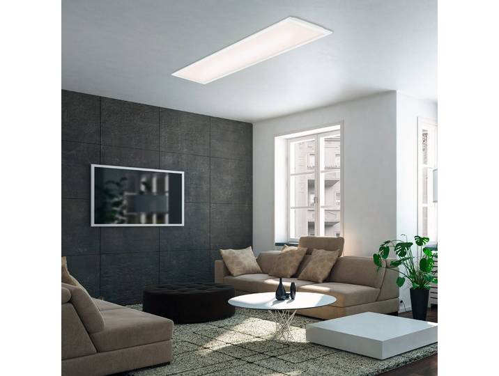 Briloner LED Panel Simple, weiß / opal, für Arbeitszimmer / Büro, Metall, Modern, LED Panel