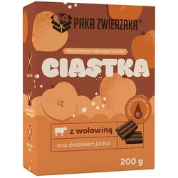 PAKA ZWIERZAKA – Kekse mit Rindfleisch und Apfel (200g)