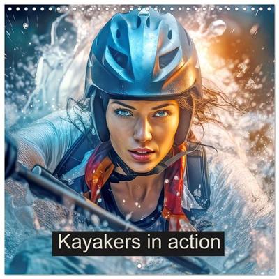 Kayakers in action (Wall Calendar 2026 12 × 12 Inch) CALVENDO 12 Month Wall Calendar