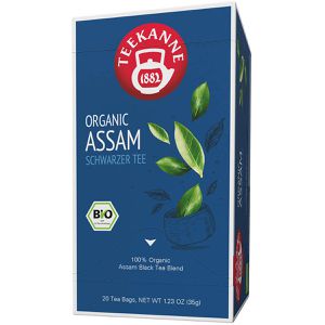 Teekanne Tee Organic Assam, BIO, Schwarzer Tee aus Indien, 35 g, 20 Beutel