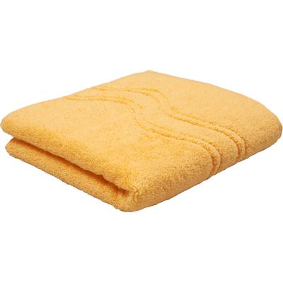 Handtuch ROSS "Cashmere feeling", gelb (ginster), B:50cm L:100cm, Frottier, Baumwolle, Handtücher, 100% Baumwolle, mit Wellen-Bordüre, große Farbauswahl