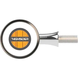 Highsider Rocket Bullet, LED Blinker/Positionslicht - Verchromt