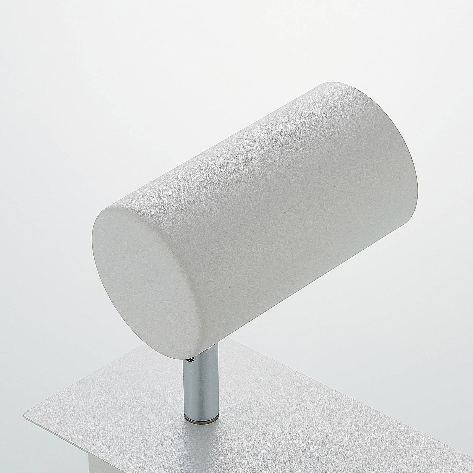Lindby Deckenstrahler Joffrey, 49 cm, weiß, 3-flg., GU10 Joffrey Lindby, dimmbar, weiß / opal, für Wohn- / Esszimmer, Metall, Modern, Strahler