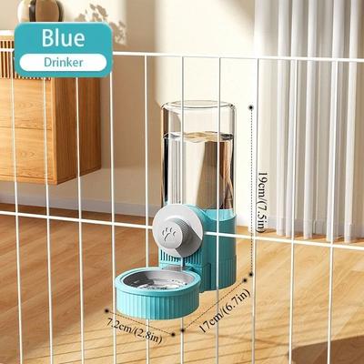 Uplift Treasures Hanging Automatic Pet Feeder And Water Dispenser Set blue 520ml
