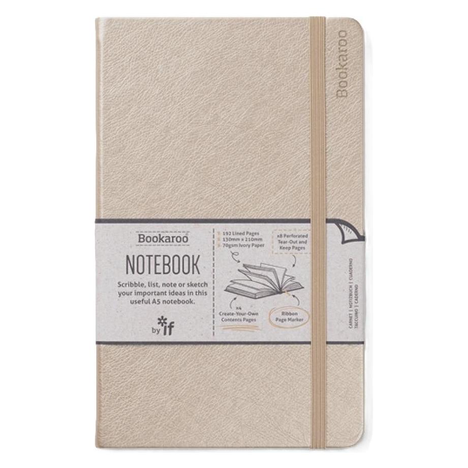 IF Bookaroo Notatnik Journal A5 - Złoty (A5, Liniert, Harter Einband) (5035393432188)