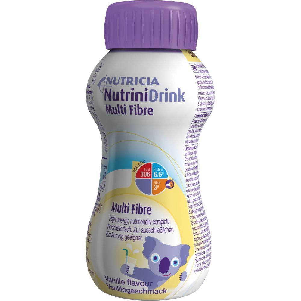 Nutrinidrink MultiFibre Vanillegeschmack 200 ml Flüssigkeit