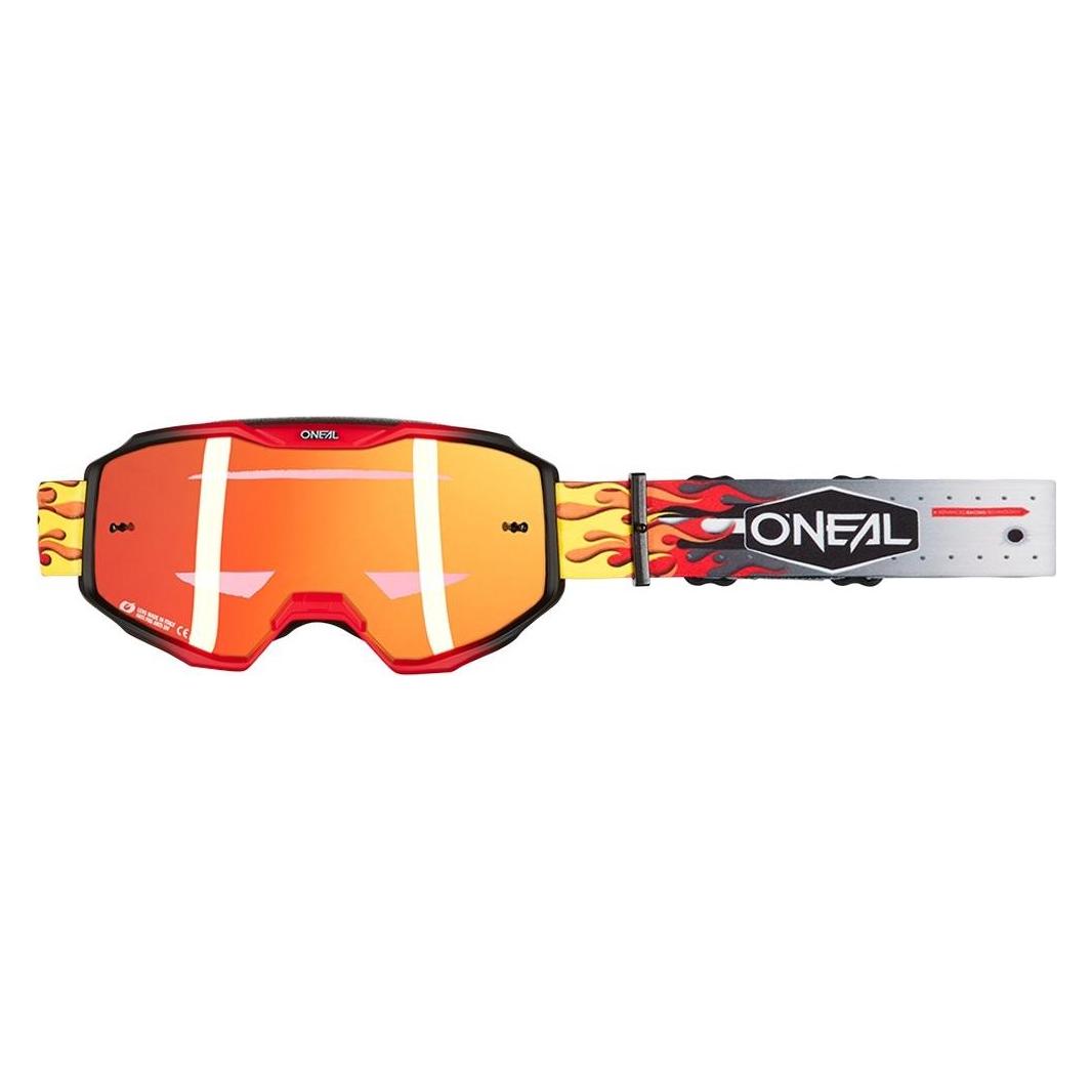 O Neal Oneal B-10 Goggle HR V.25 (multi - radium red, Rot) (6029-131)